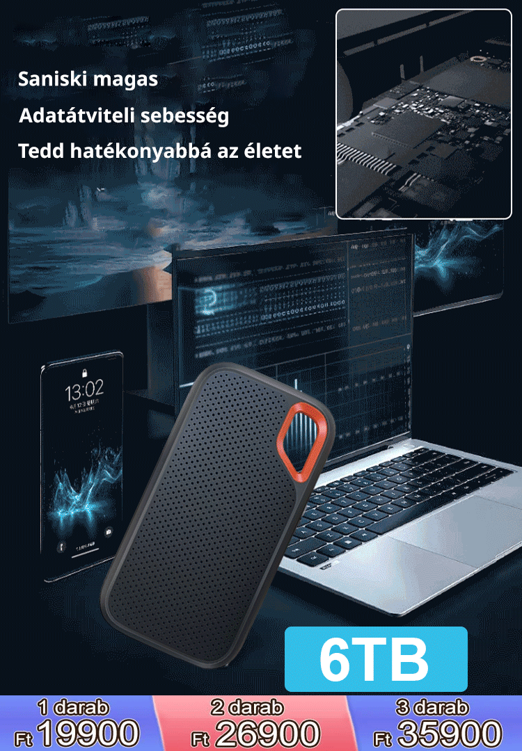 Nagy sebességű SSD meghajtó