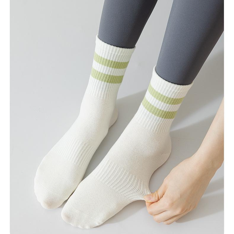스포츠 양말 여중목 논슬립 스타킹 요가 필라테스 스타킹 면 양말 여중목 논슬립 점보 스타킹