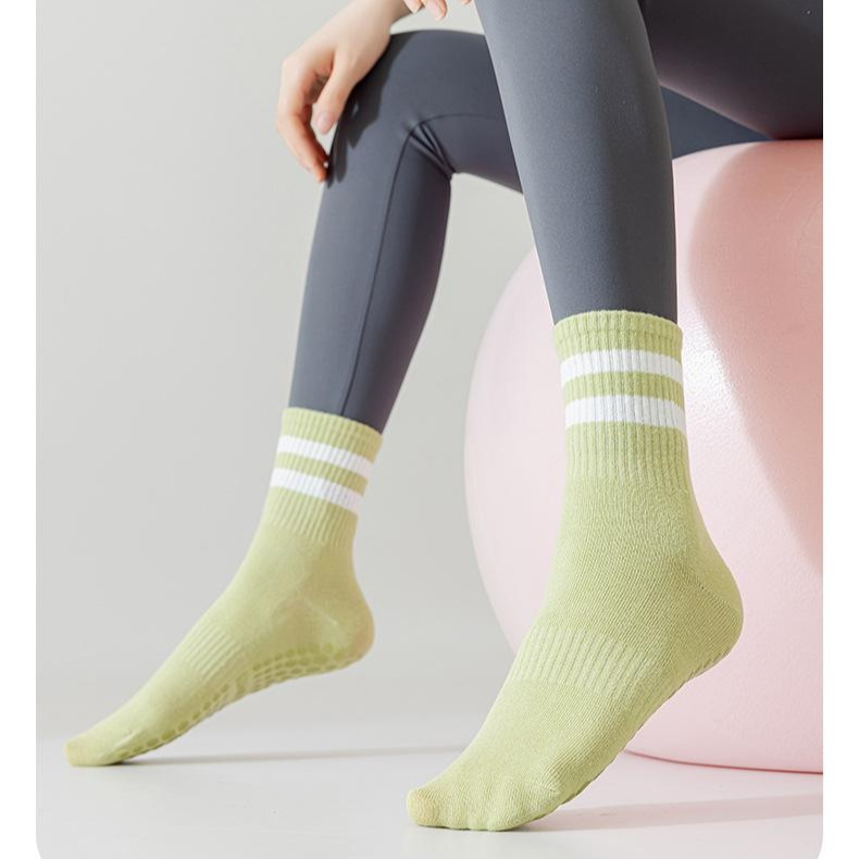 스포츠 양말 여중목 논슬립 스타킹 요가 필라테스 스타킹 면 양말 여중목 논슬립 점보 스타킹