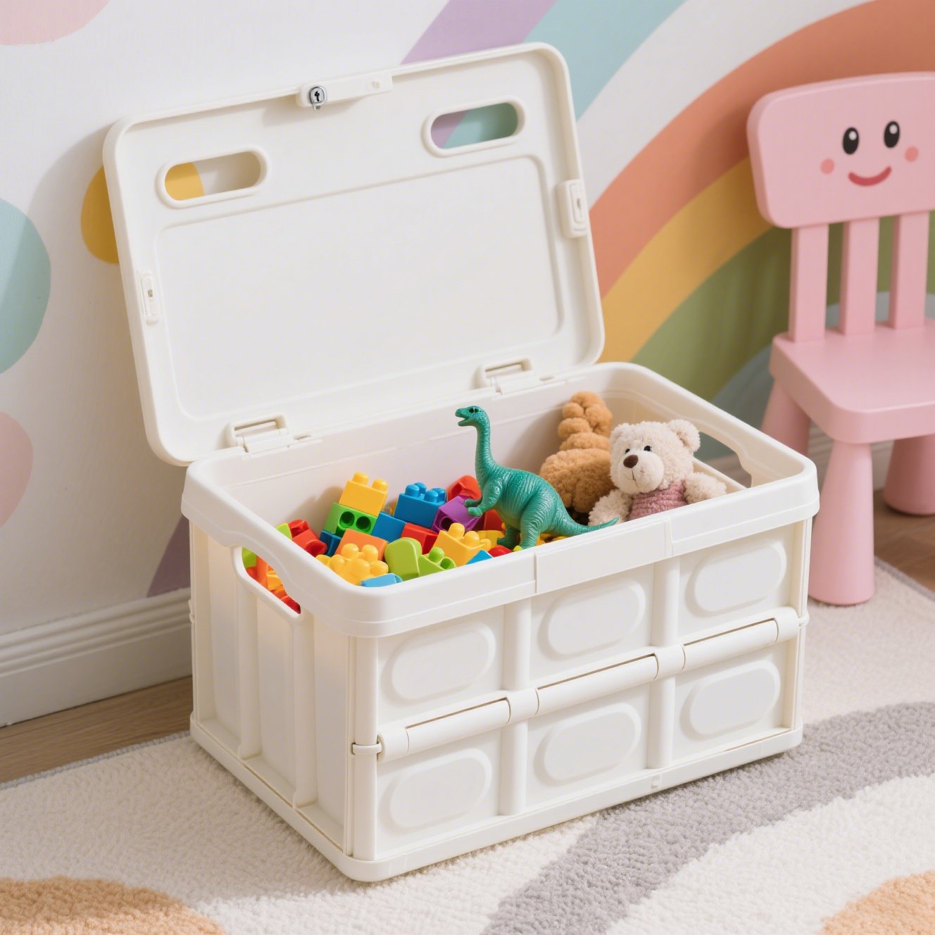 リビングで使えるシンプルな収納ケース