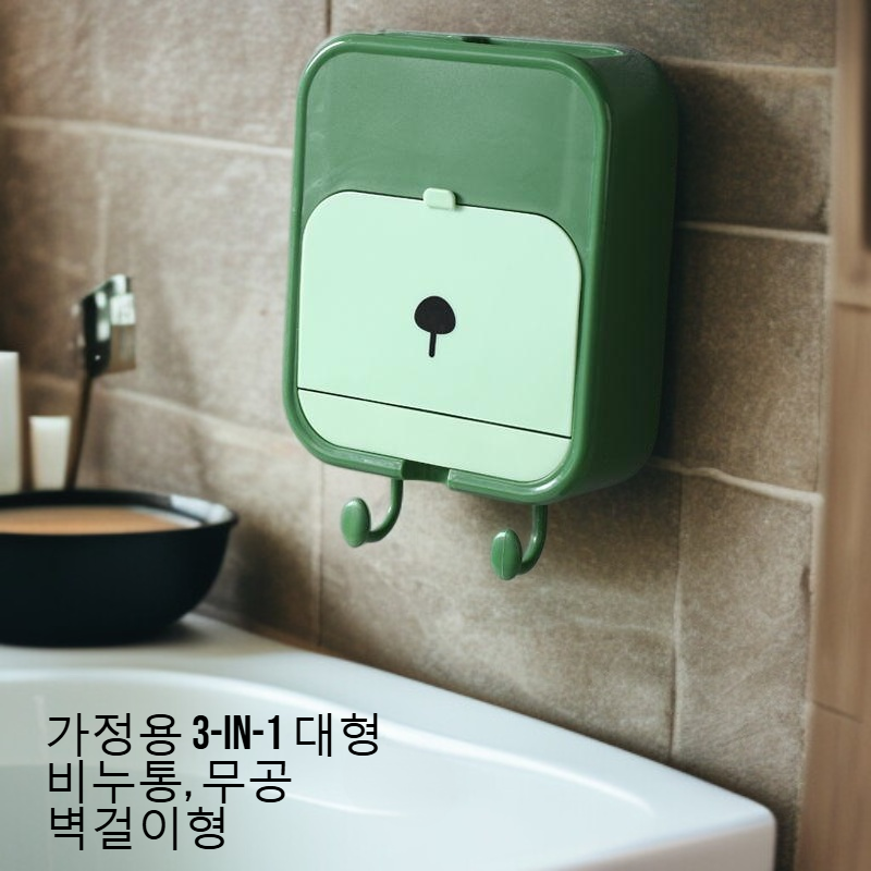 아스팔트 소재로 제작된 무타공 욕실 선반
