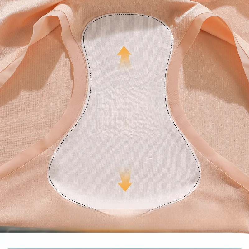 Nahtloser Bauchweg-Slip aus Eisseide mit gerader Taille