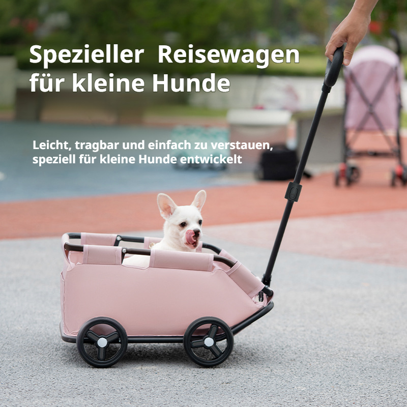 Kleiner Haustier-Kinderwagen für Hunde und Katzen, Teddy-Baby-Kinderwagen für die Reise, leichter fa