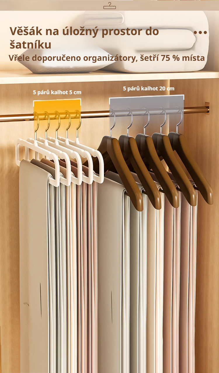 Domácí mistr ve skladování oblečení