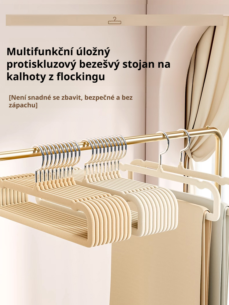 Domácí mistr organizace šatníku – bezešvý věšák na oblečení