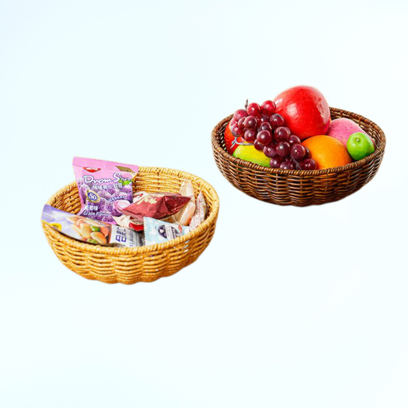 주방 간식 빵과 과자 보관용 원형 트레이