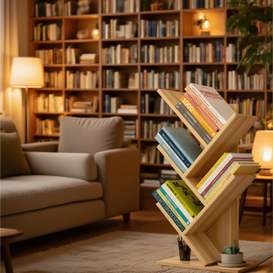 트리 디자인 책장