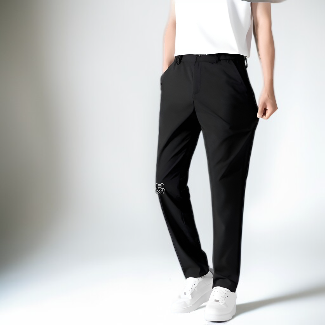 メンズ ロングパンツ 夏服 冷感パンツ アイスシルクパンツ 接触冷感 薄手 涼しい イージーパンツ ストレッチ 夏 春 秋