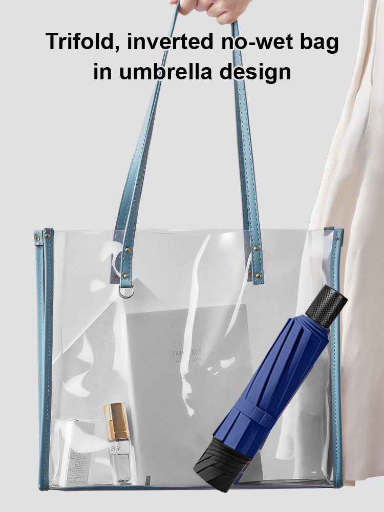  Automatic Black Coating Umbrella 