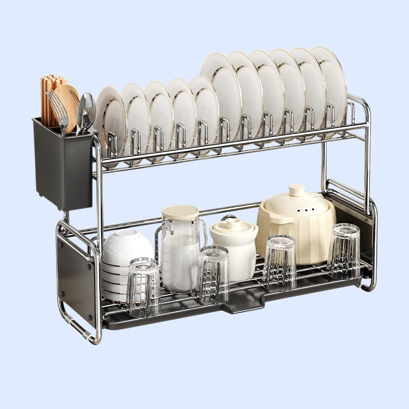 304 스테인리스 주방 싱크대 접시 및 수저 정리 건조대 S