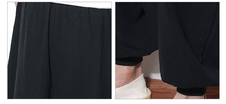 ゆったりシルエットのサルエルパンツ着用例