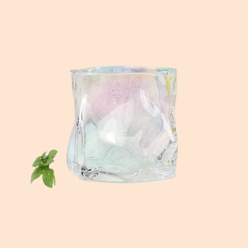 人間工学デザインの耐熱ガラスカップ