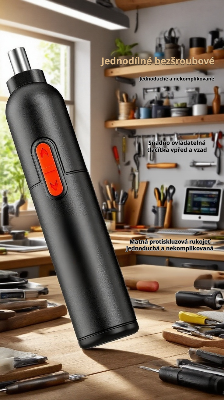 Elektrická vrtačka s kompaktním designem