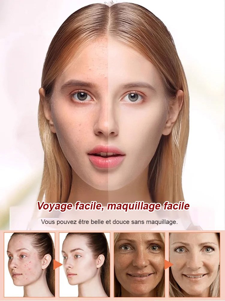 【Un flacon multi-effets】Crème sans maquillage à cinq actions anti-rides