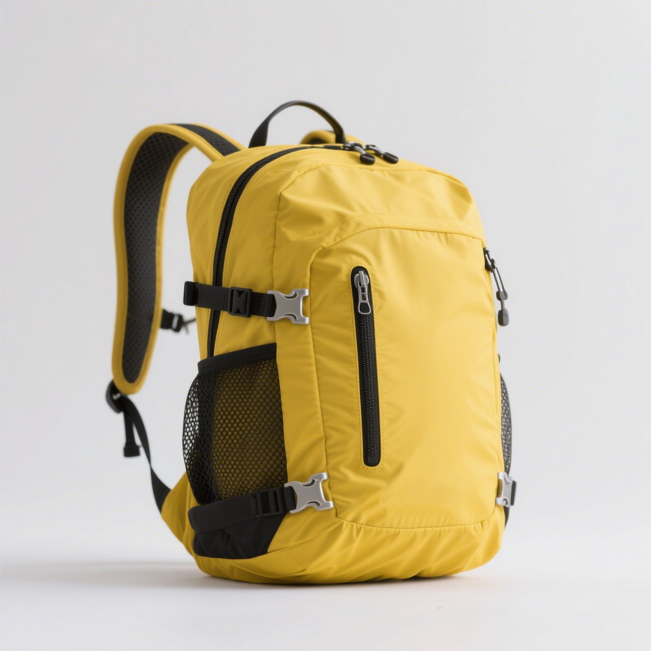 Žlutý stylový batoh na turistiku