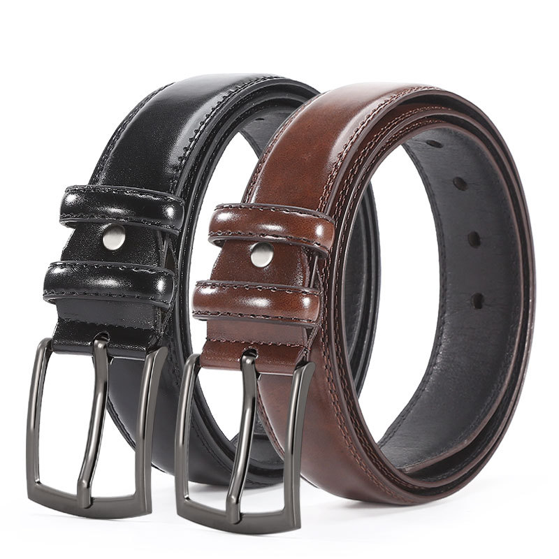 ビジネスカジュアルメンズピンバックル牛革ズボンベルト メンズベルト ビジネスカジュアル ズボンベルト