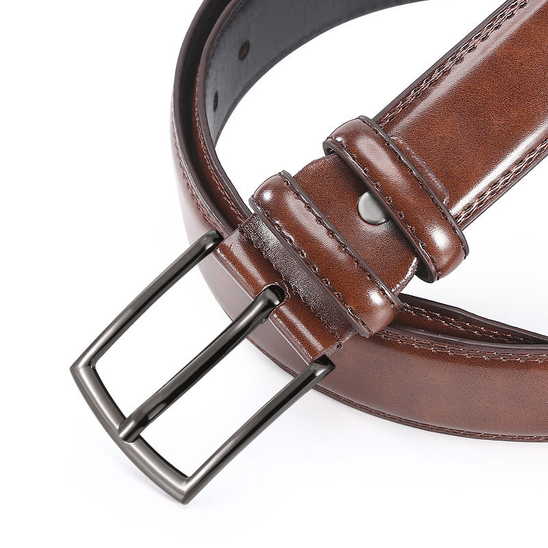 ビジネスカジュアルメンズピンバックル牛革ズボンベルト メンズベルト ビジネスカジュアル ズボンベルト