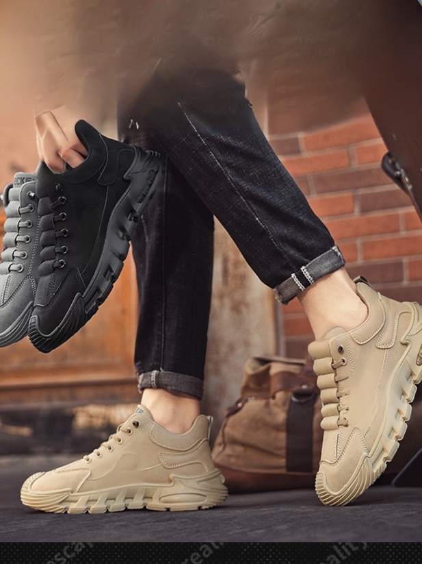 Men's Thick Sole Casual Work Shoes