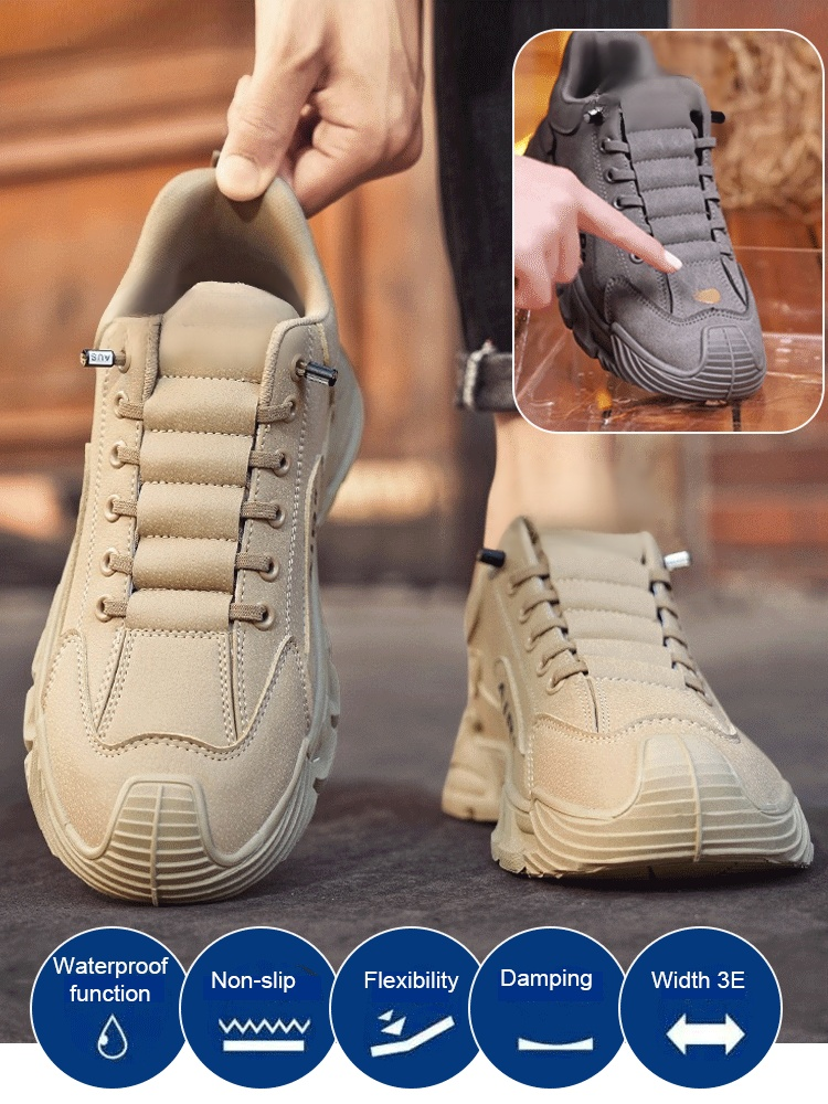 Men's Thick Sole Casual Work Shoes