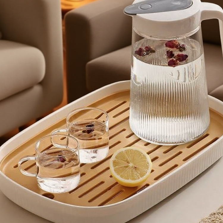 Rechteckige Teescheibe