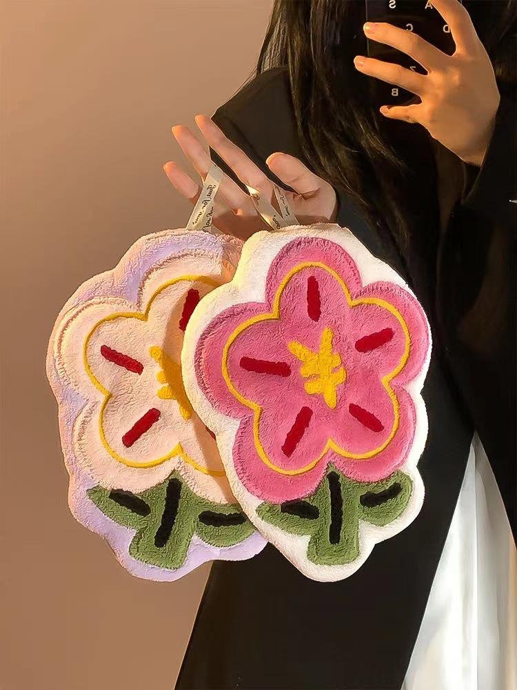 Super absorbent small bathroom towel in vibrant colors