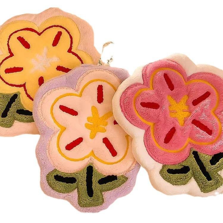 Youqianhua cute kitchen and bathroom small towel does not shed coral fleece super absorbent hangable