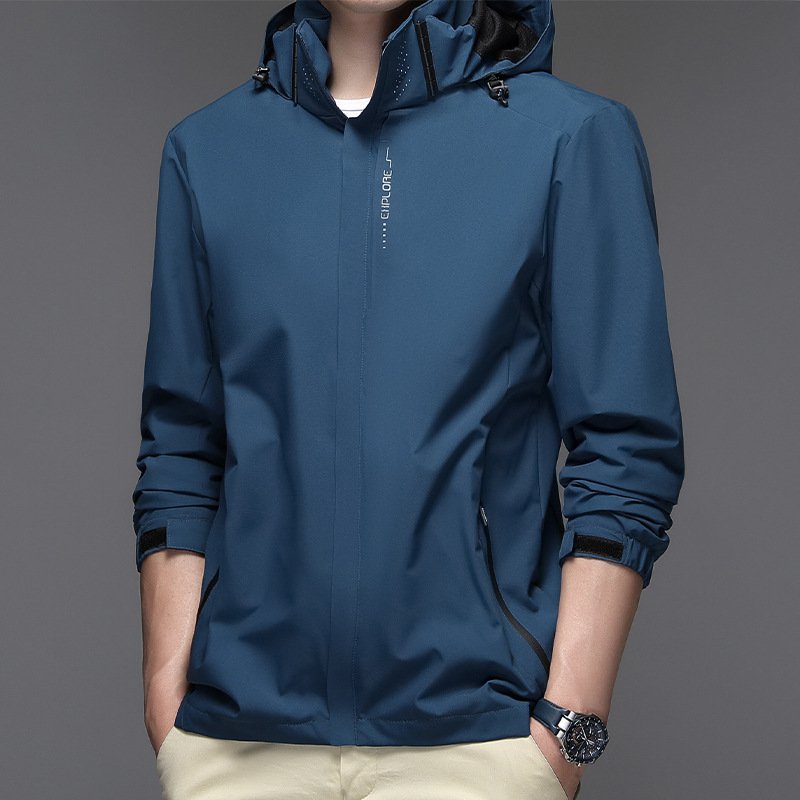 春秋用薄手の韓国風トレンドメンズカジュアルジャケット