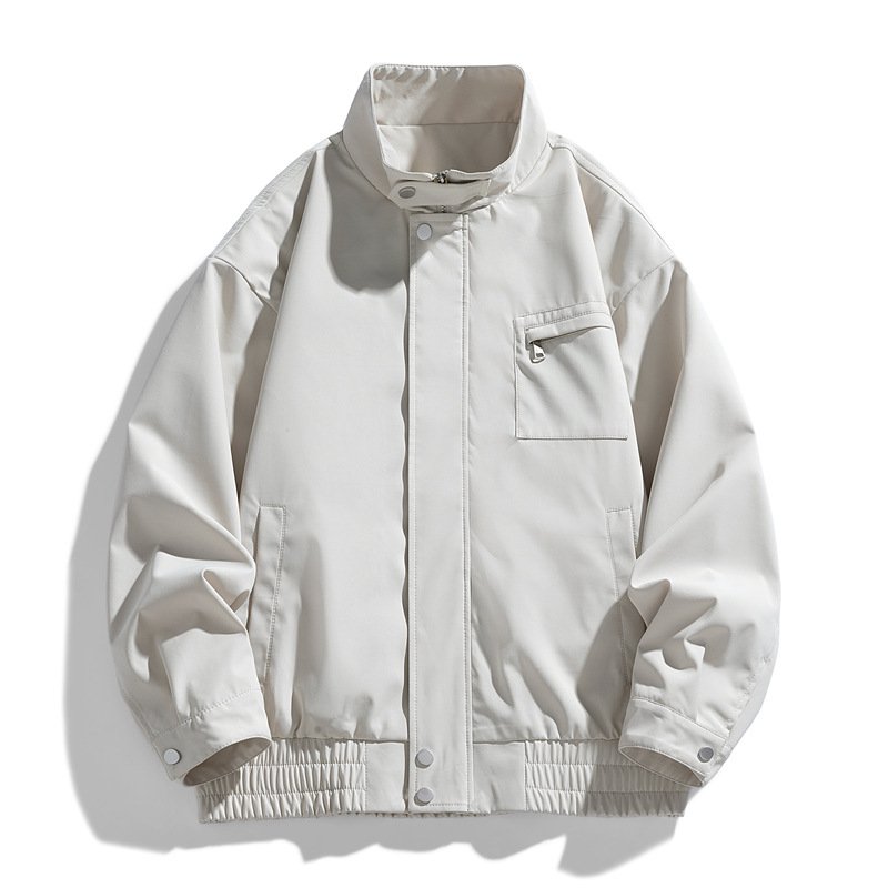 ゆったりカジュアル無地コートです