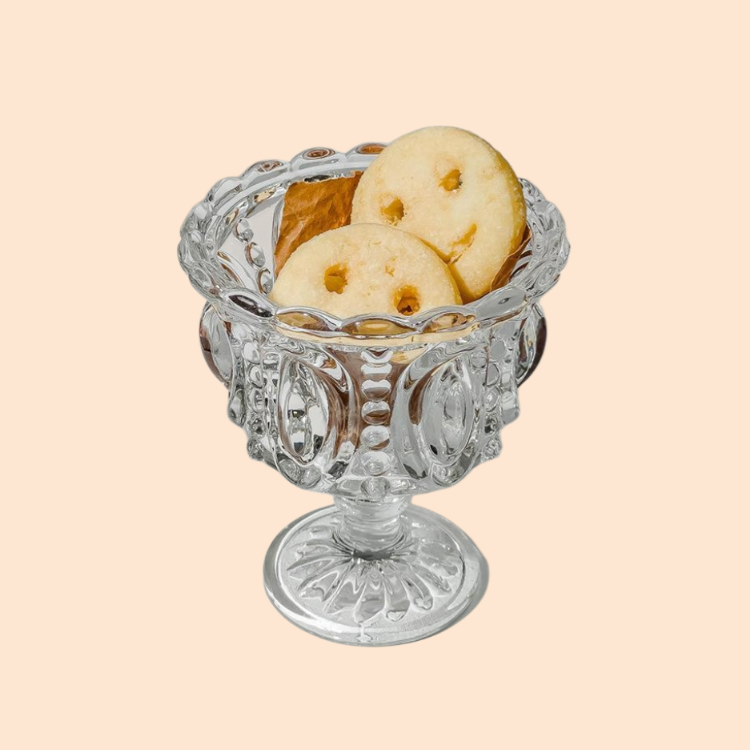 クラシックなハイステムデザインの家庭用デザートグラス