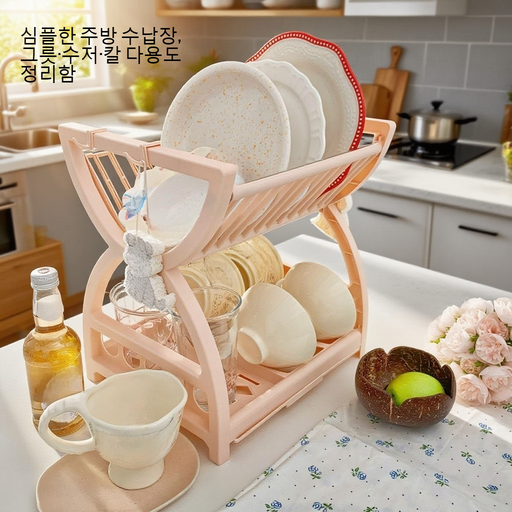 실용적인 다기능 주방 선반 디자인