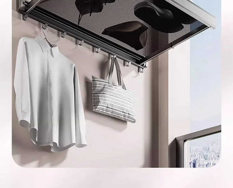 室内で使用する平干しネットのイメージ