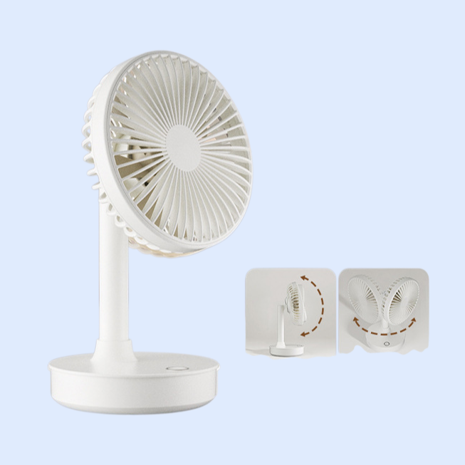 新款桌上型搖頭usb充電風扇家用辦公室便攜小風扇桌上型迷你電風扇