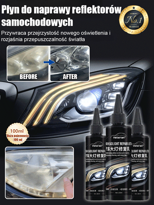 Płyn naprawczy reflektorów samochodowych