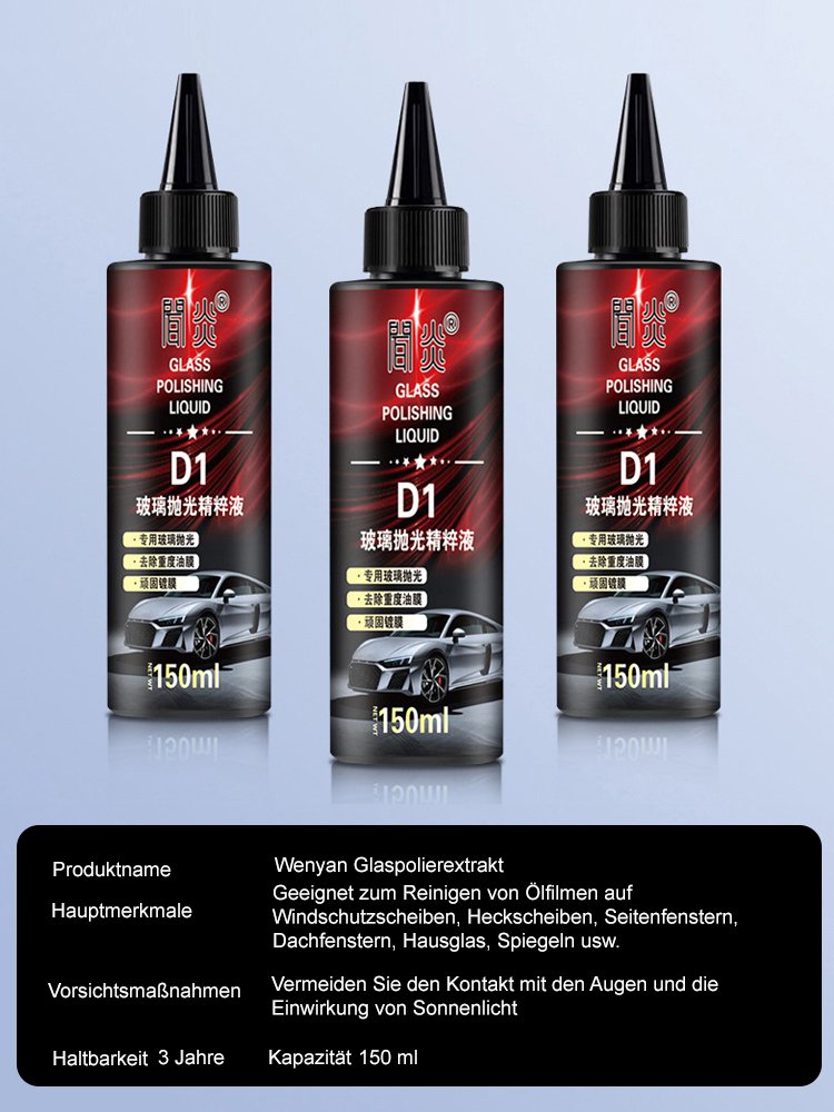 Autoglas-Poliermittel Essenz Ceroxid Entfetter Reinigungsmittel Beschichtungswasserflecken leichte K