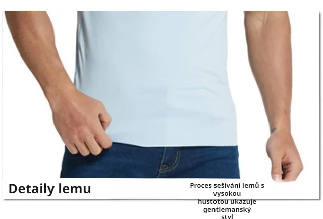 Lehké a prodyšné pánské tričko z ledového hedvábí