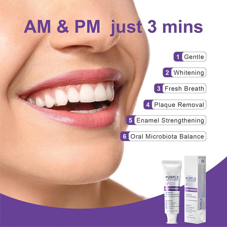 【Removes 250% of dental plaque】Color Correcting Whitening Toothpaste