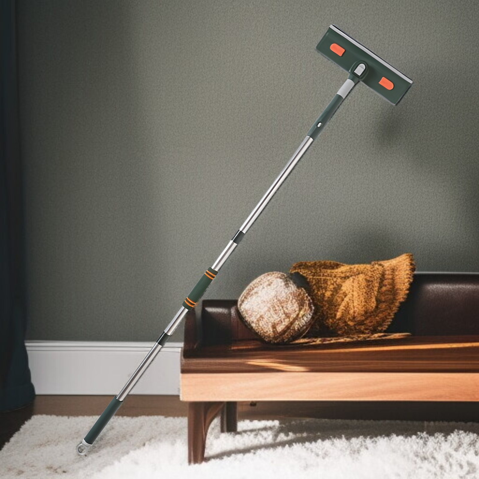 Verlängerter Fensterwischer mit Spleißstange für die Glasreinigung im Haushalt