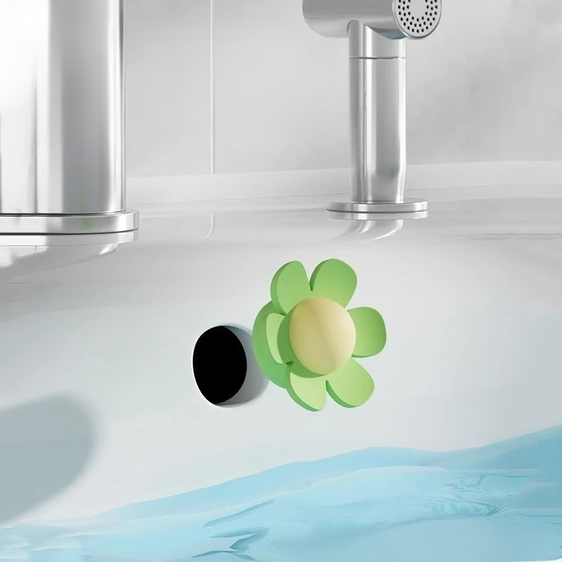 小花洗手台溢水孔塞