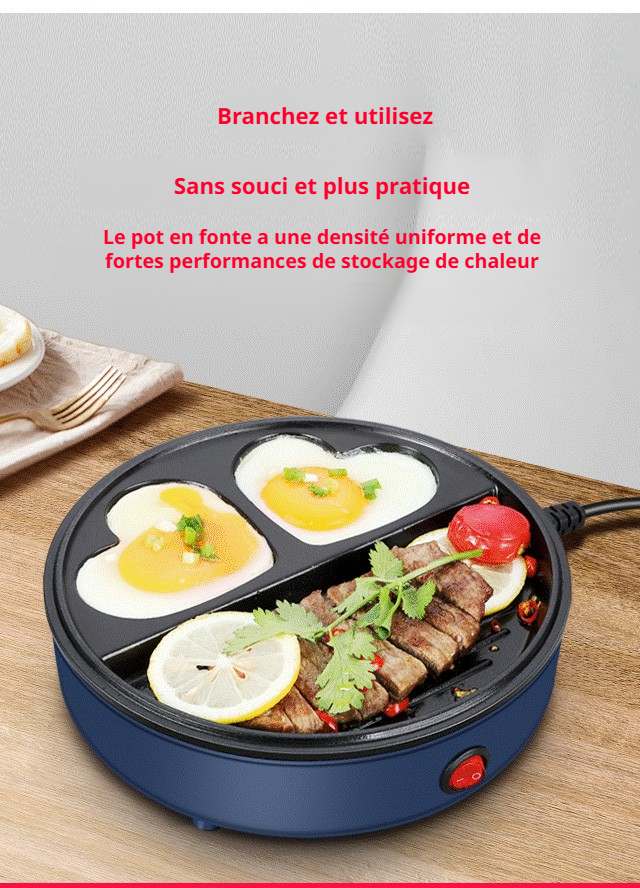 Gril multifonction en train de cuire des légumes frais