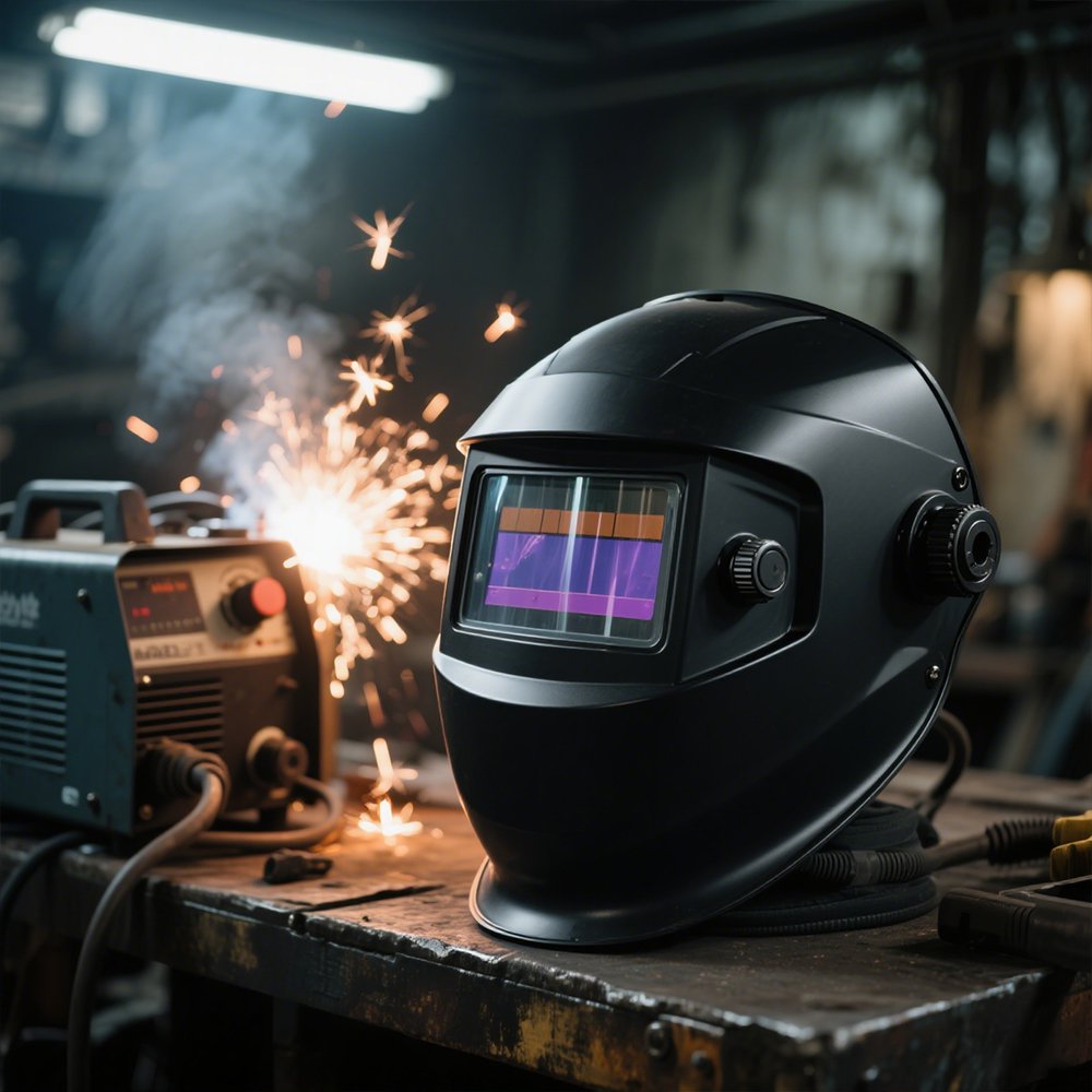 紫外線対策に優れたゴーグルの装着イメージ