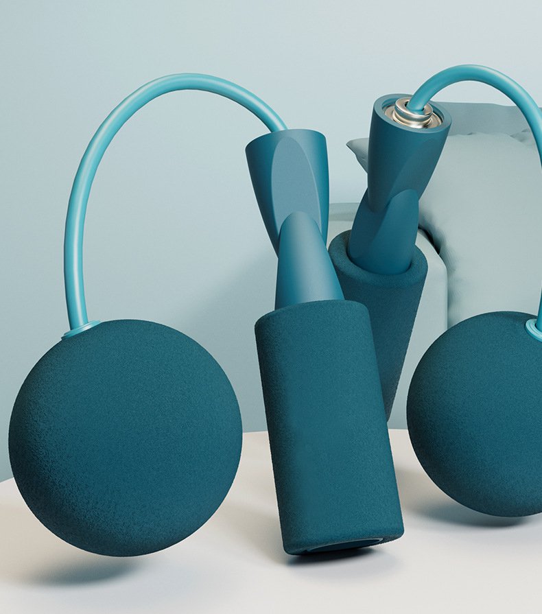 無縄なわとび無線荷重ボール加重縄跳び両用です