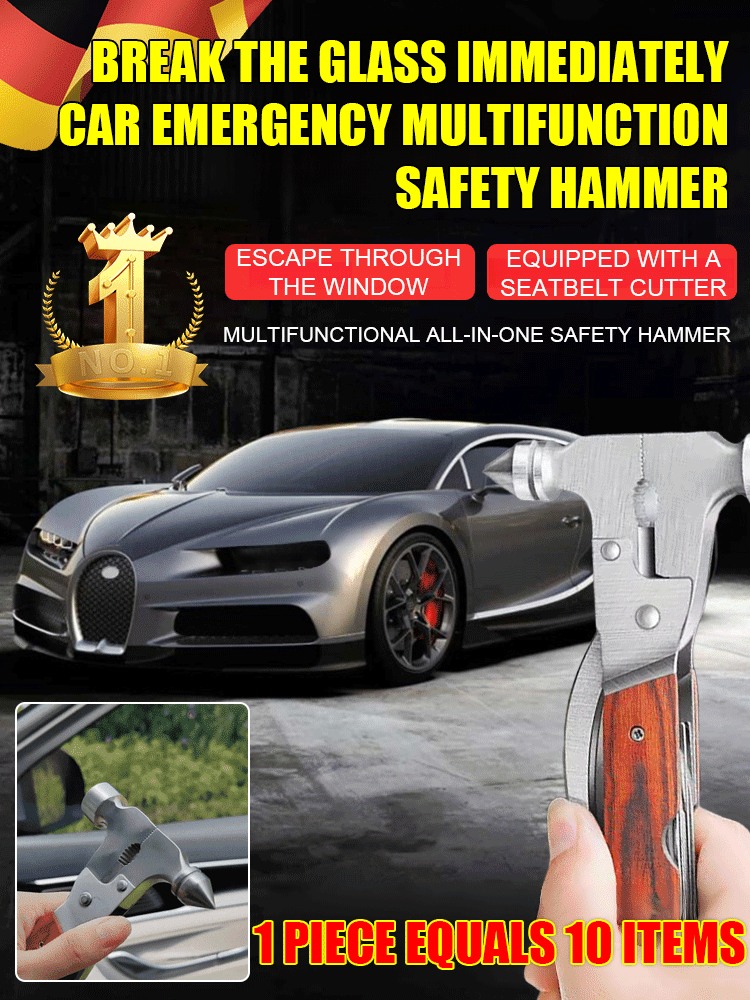 Car emergency multifunctional safety hammer