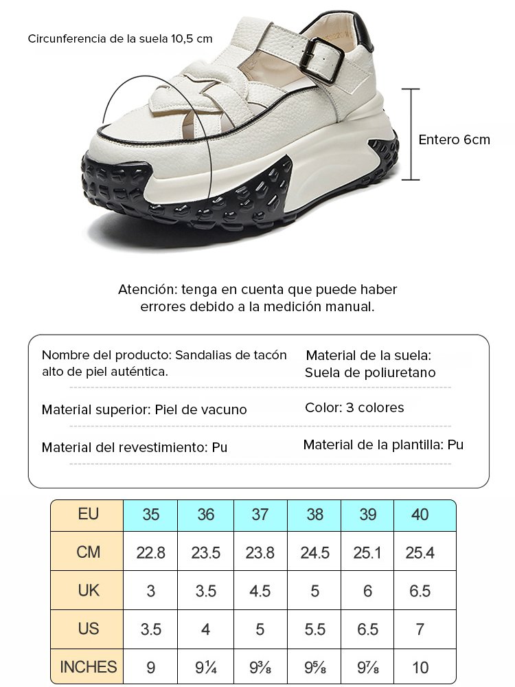 Sandalias romanas de cuero con suela gruesa
