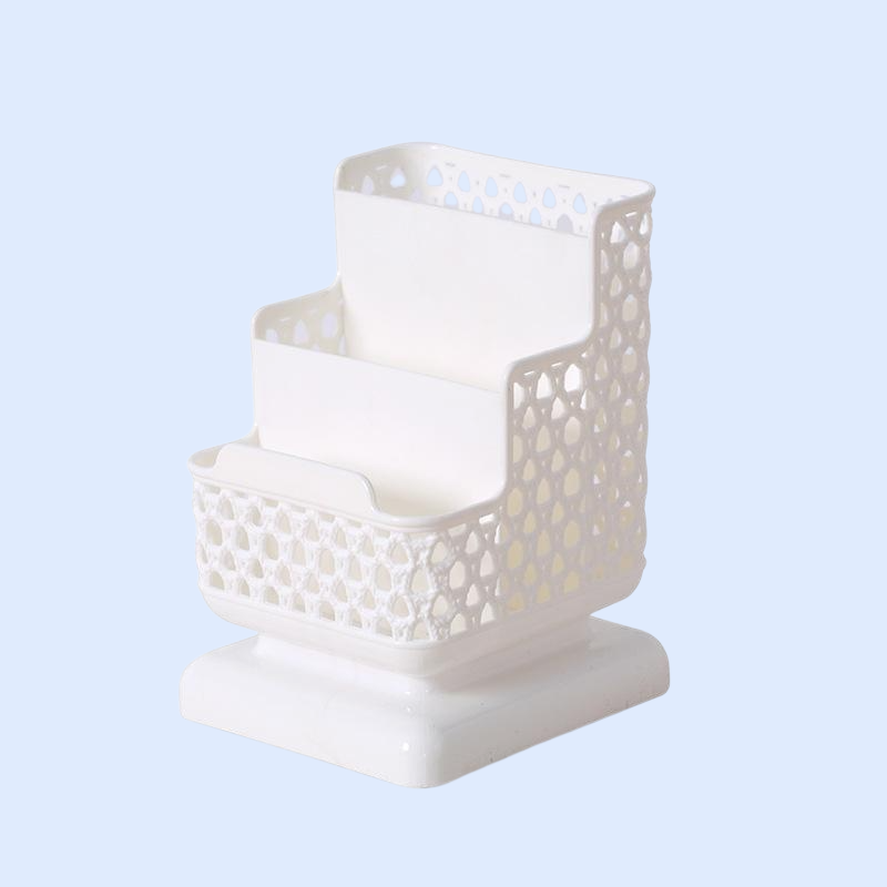 Hollow Divided Desktop Storage Barrel Organizer