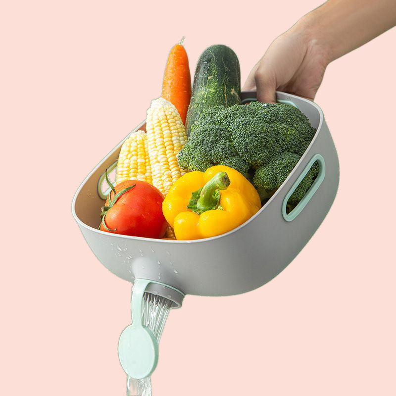 家庭用リビングルームフルーツプレート水切りバスケット