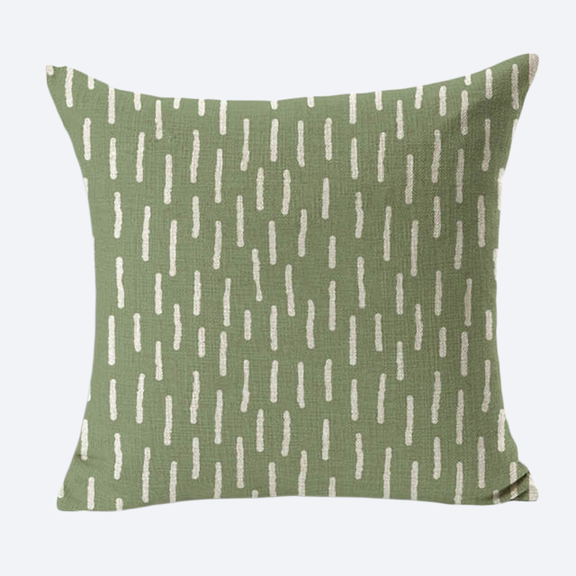 Simple geometric pattern pillow