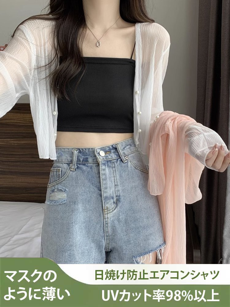 シフォンアイスシルク防晒カーディガン
