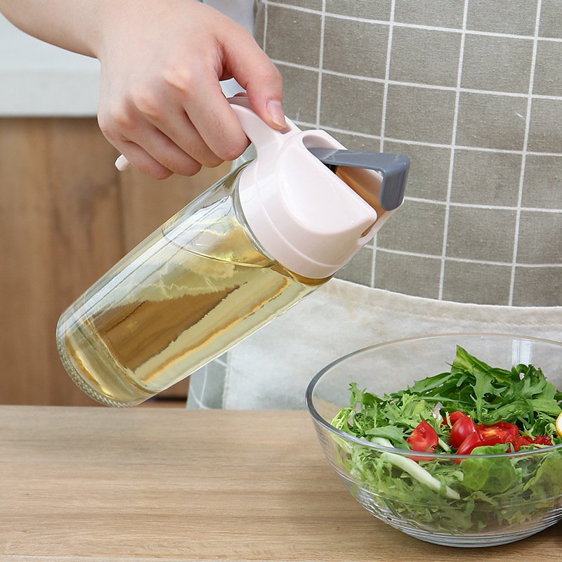 自動開閉オイルポット家庭用漏れ防止ガラスオイルボトル