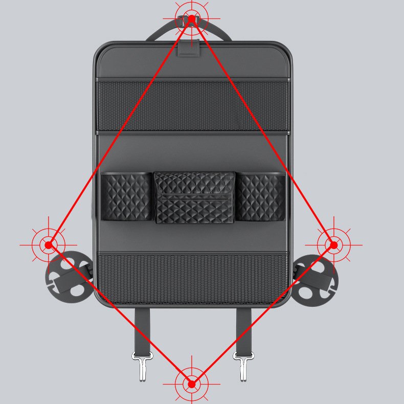 車用シート収納バッグ 多機能車載テーブル シートバック収納袋