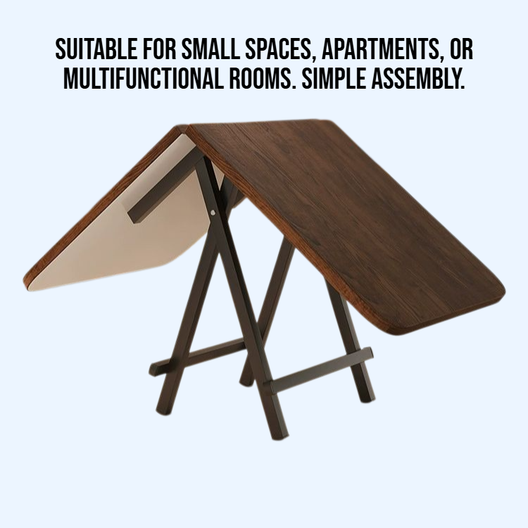 Household rectangular foldable dining table